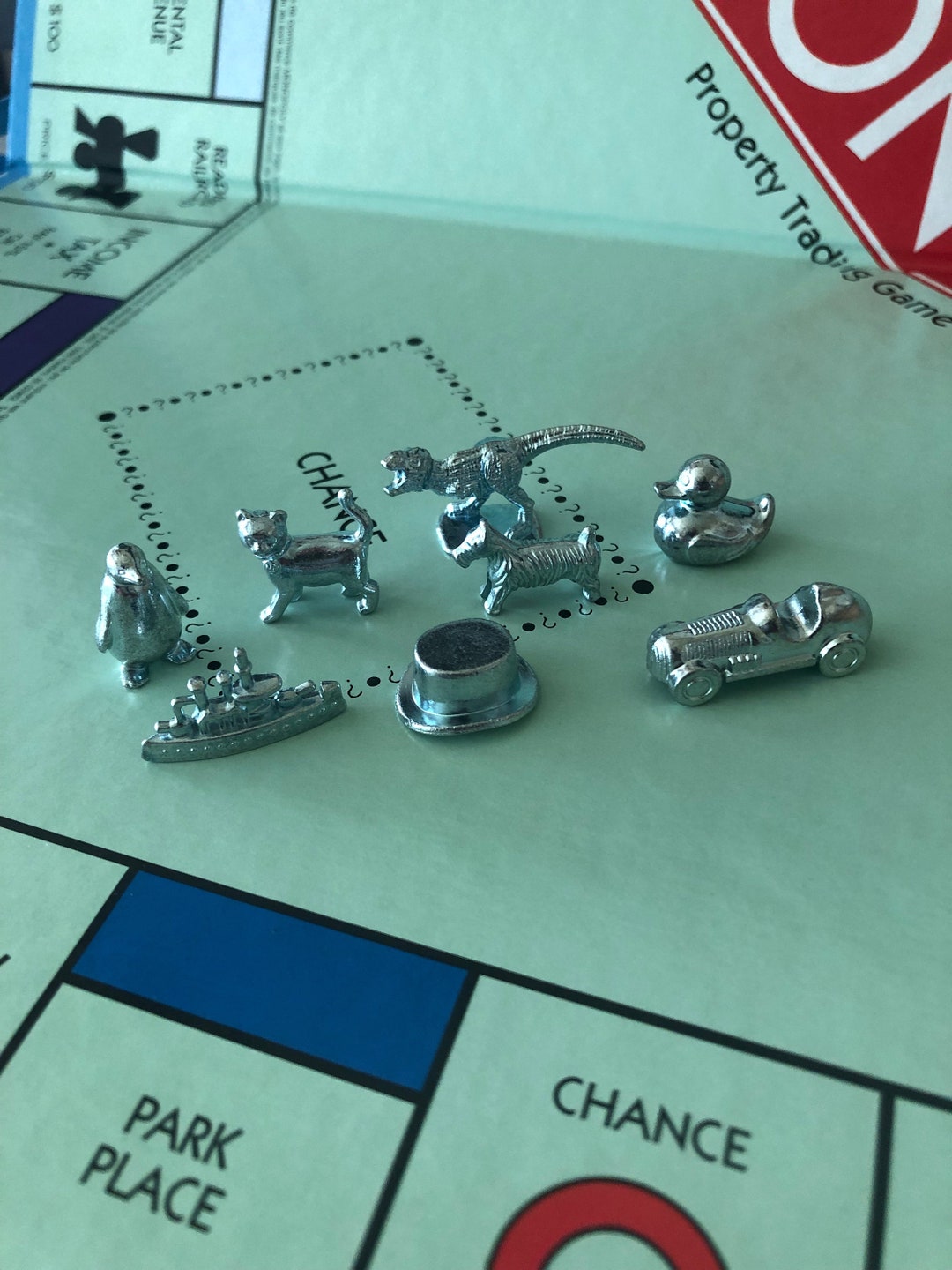 Metal Monopoly Tokens, Dinosaur Game Piece Monopoly, Metal Game Tokens
