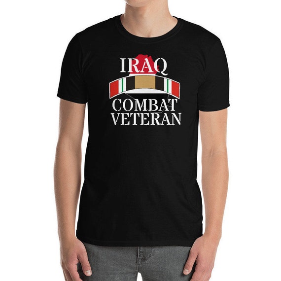 Iraq Veteran T-Shirt Iraq War Service Ribbon Tshirt Iraq Veteran T-Shirt Iraq War Service Ribbon Tshirt
