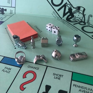 Unique Monopoly Pieces, Monopoly Game Tokens, Vintage Monopoly Pieces, Monopoly Custom, Monopoly Replacement Tokens, Monopoly Empires