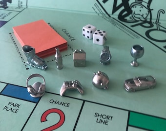 Unique Monopoly Pieces, Monopoly Game Tokens, Vintage Monopoly Pieces, Monopoly Custom, Monopoly Replacement Tokens, Monopoly Empires