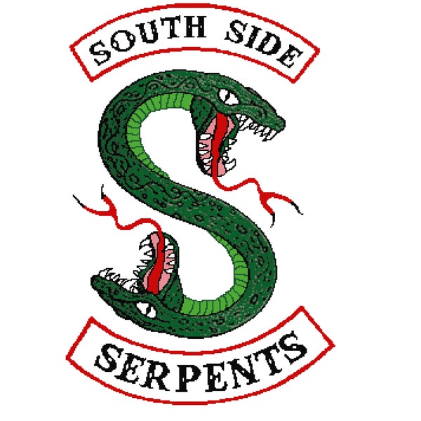 Southside Serpents Riverdale Cross Stitch Pattern