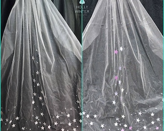 Oh My Stars! Colour changing starry glitter veil