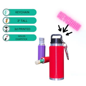 Yeti Inspired Tumbler Keychain | Pill Storage | Gift for Dad or Husband | Stash Container