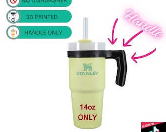 14oz Custom Handle for Stanley 14oz Tumbler - Improved Grip, Reduced Spills