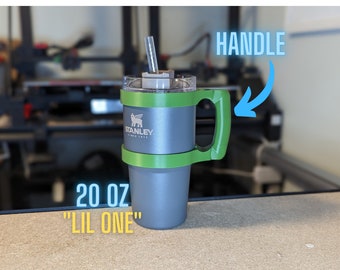 Custom Double Handle for Stanley 20oz Stainless Steel Adventure Quencher Travel Tumbler Handle