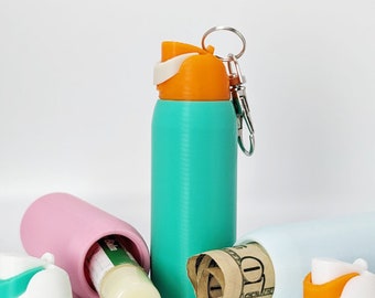 Owala Inspired Tumbler Keychain with Removable Lid Gift Holiday Accessory Birthday Cup Chapstick Lip Balm