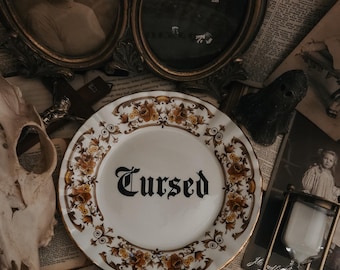 Ceramic Decorative Plate- Cursed
