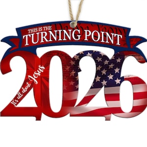 Freedom-Charlie Kirk Wood Ornaments- A portion of the proceeds will be donated