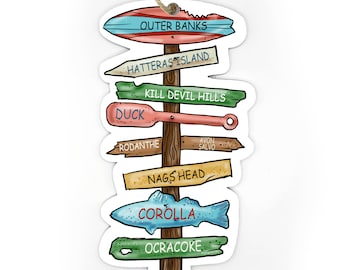 Outer Banks, NC Driftwood Sign - Wood Ornament