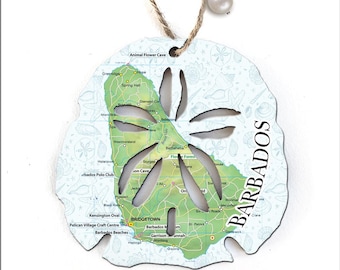 Barbados Shaped Wood Ornaments-Various Shapes!