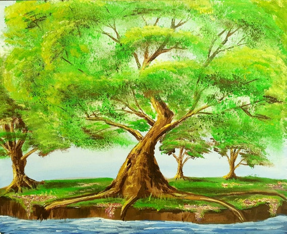 Oak Tree Painting, Summer Tree Art, Nature Artwork, Spring Tree Wall Art,  Summer Decor - Etsy Australia