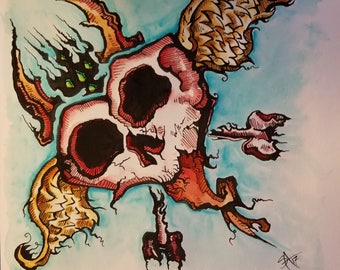 Winged Skull
