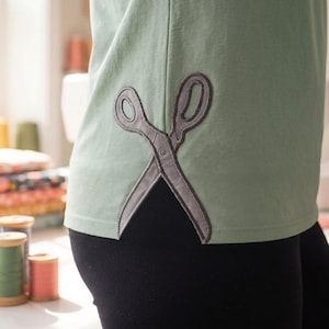 Split Seam Scissor Applique Machine Embroidery Digital Download