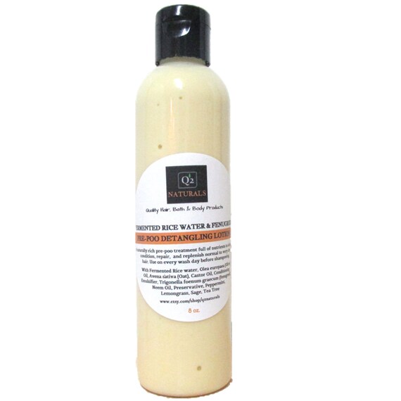 Fermented Rice Water Fenugreek Pre Poo Detangling Etsy