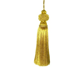 6 inch metallic turkse knoop kwastje met 3 inch lus