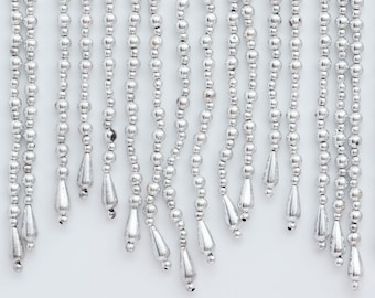 6 inch acrylic glass beaded fringe for lampshade or curtains- price by the yard