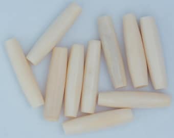 Haarpijpkraal van buffelbeen: natuurlijke buiskraal voor choker-sieraden