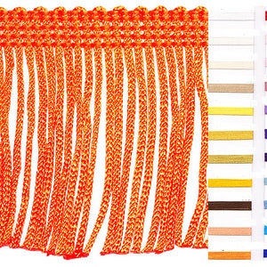 6 inch Chainette Fringe Trim 10 Yards in 15 colors