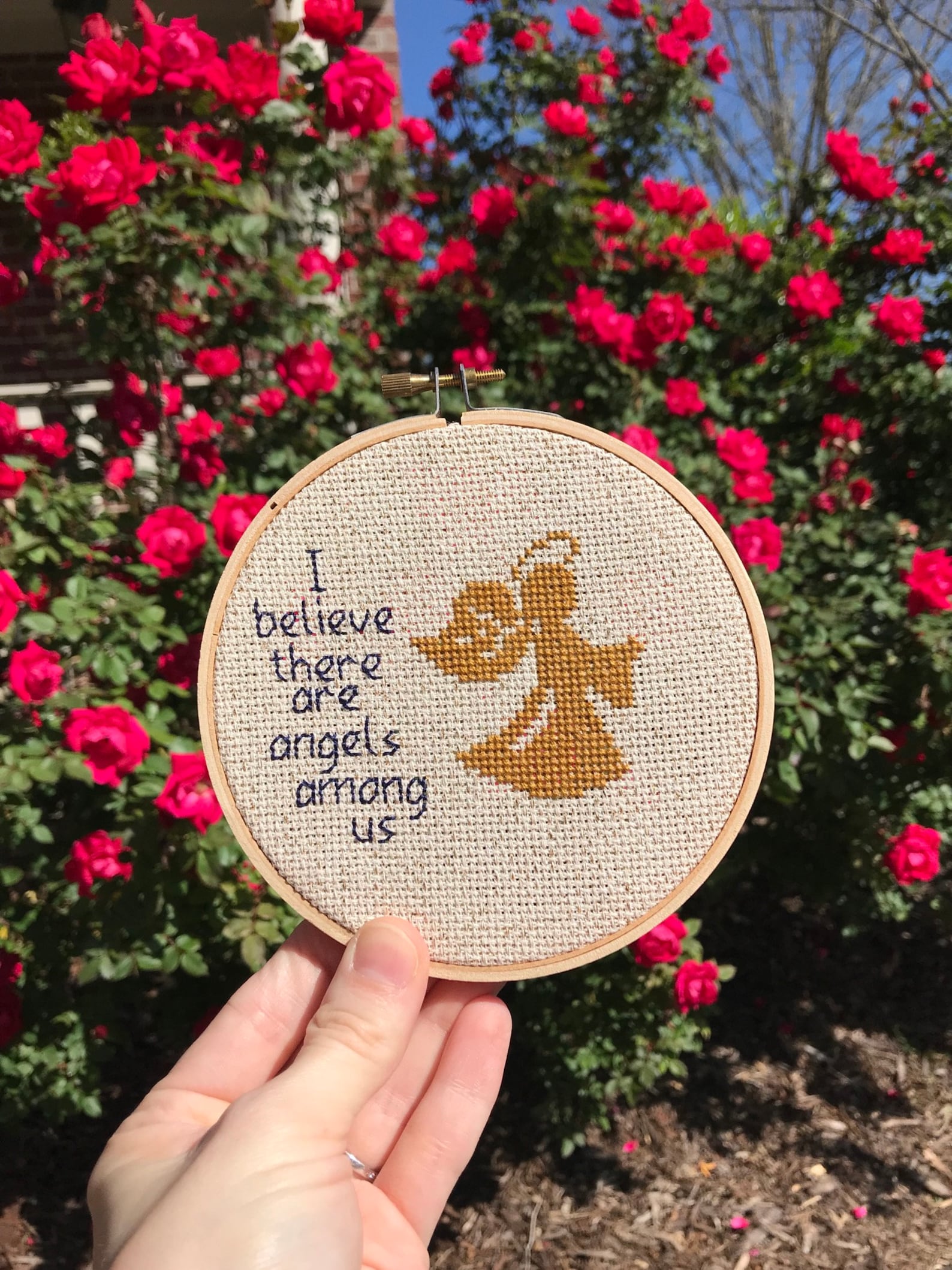 Beginner Cross Stitch Pattern Angel // Custom Patterns Etsy