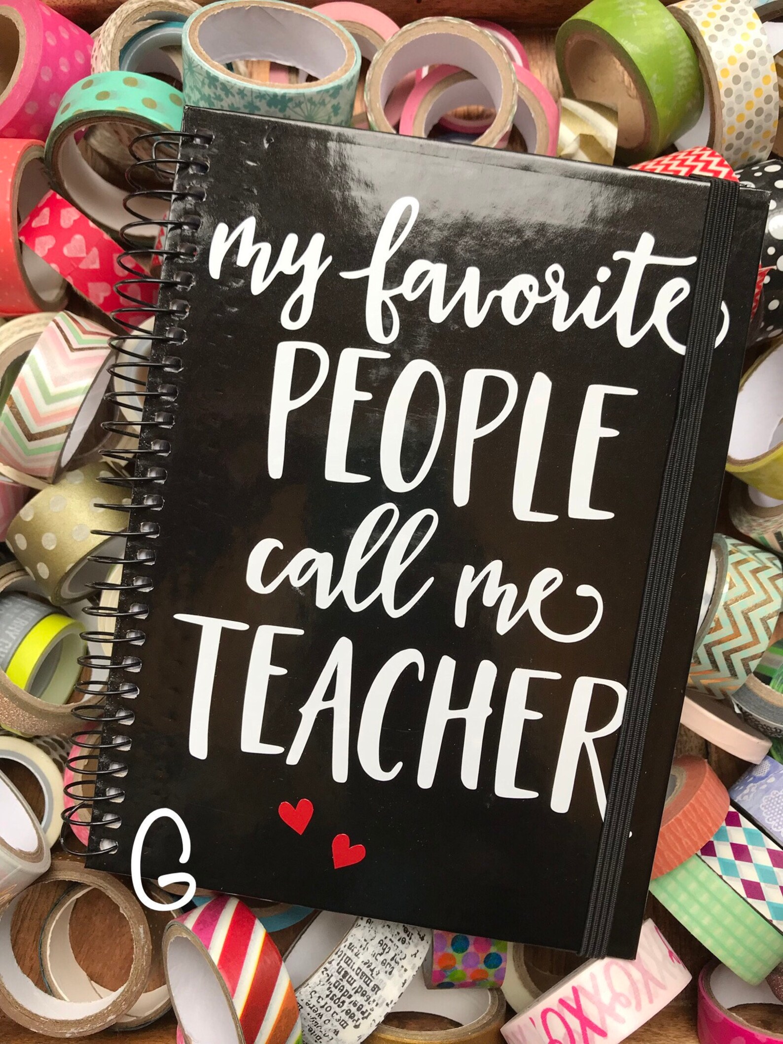 Custom Teacher Gift Notebook with Quote // Spiral Notepad Etsy
