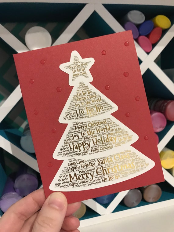 DIY Mini Christmas Tree Paper Ornaments - The Sweetest Occasion