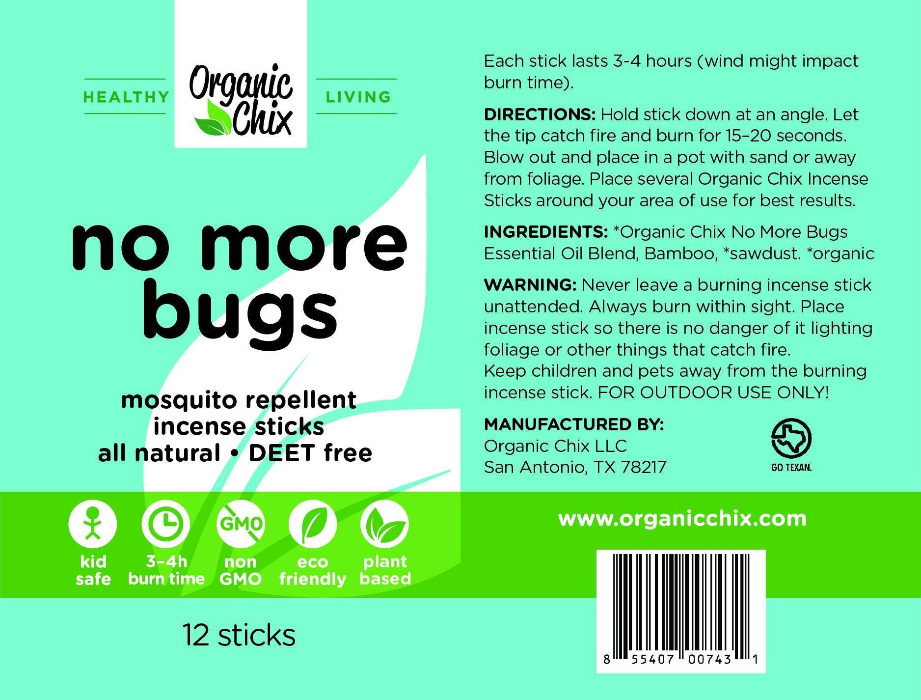 No More Bugs Mosquito Incense Sticks Etsy