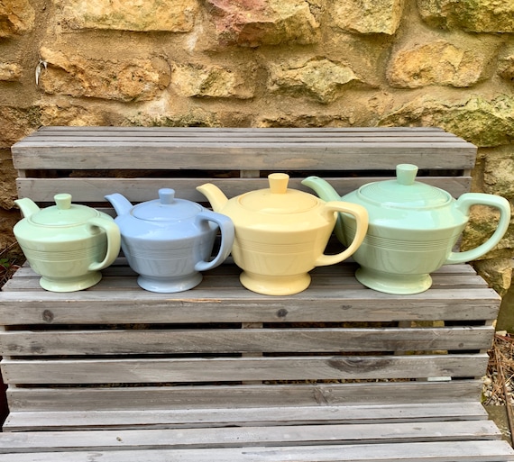 Wood's Ware Beryl Jasmine Iris Green Yellow & Blue Utility Wood's Ware Beryl Jasmine Iris Green Yellow & Blue Utility