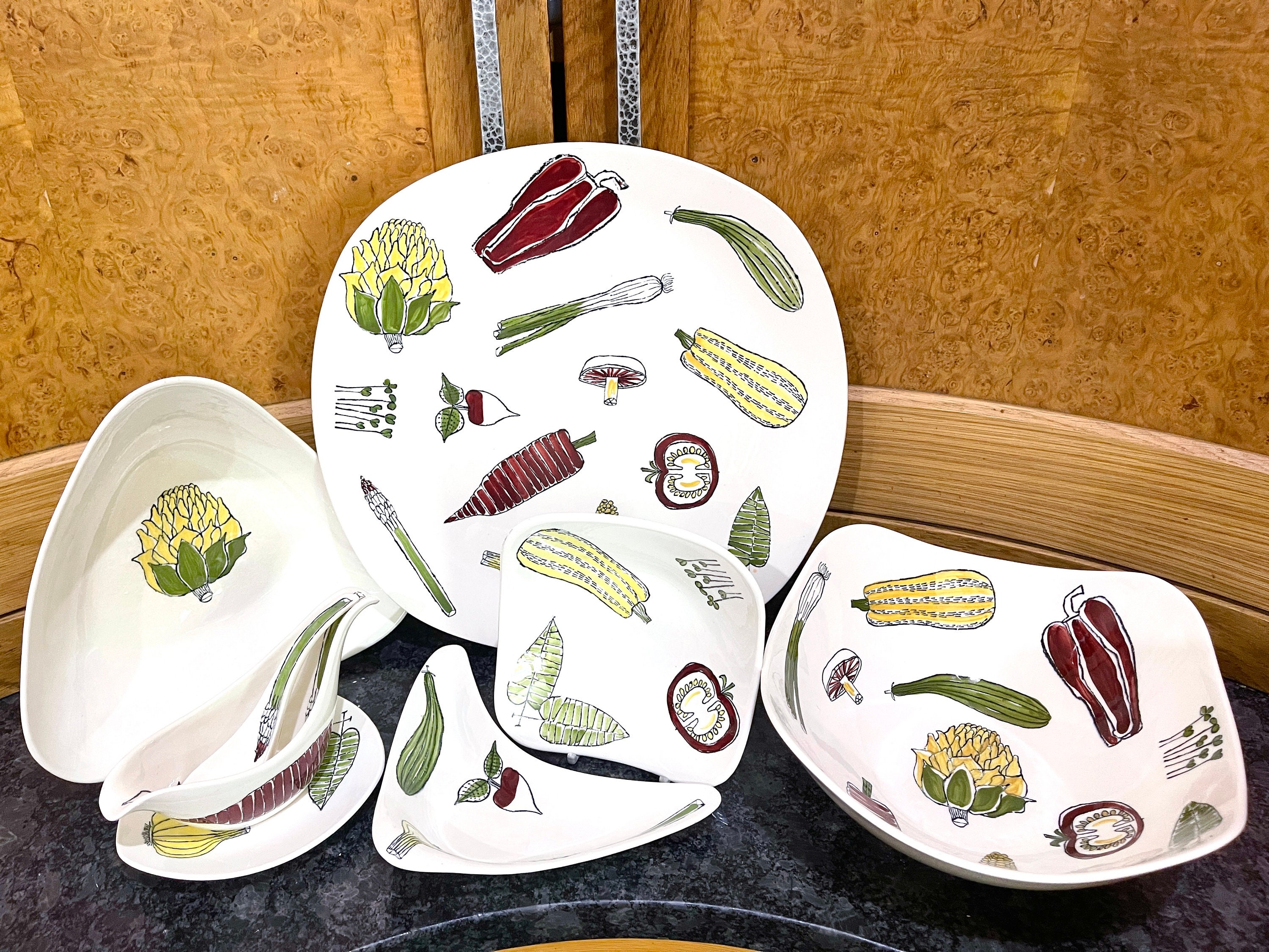 Midwinter Pottery Salad Ware Designed By Terence Conran, 1950s