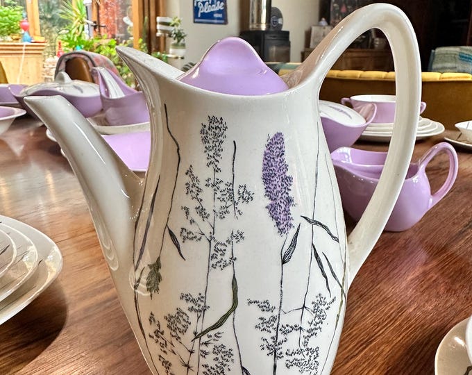 Midwinter Pottery Whispering Grass Complete Dinner and Coffee Service