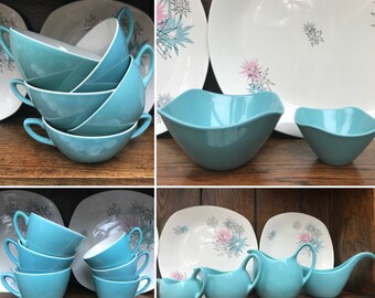 Midwinter 'quite Contrary' Atomic Starburst 1950s Pink and