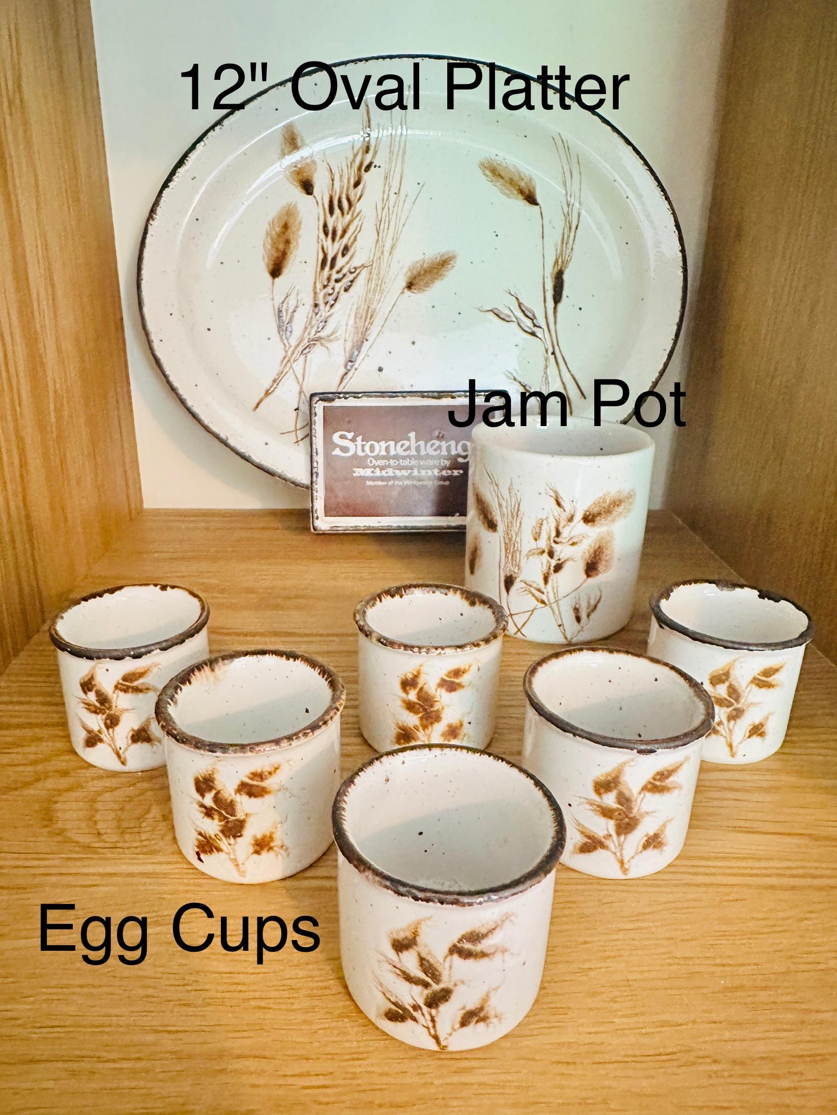 Midwinter Pottery Wild Oats Pattern Tableware from the Stonehenge