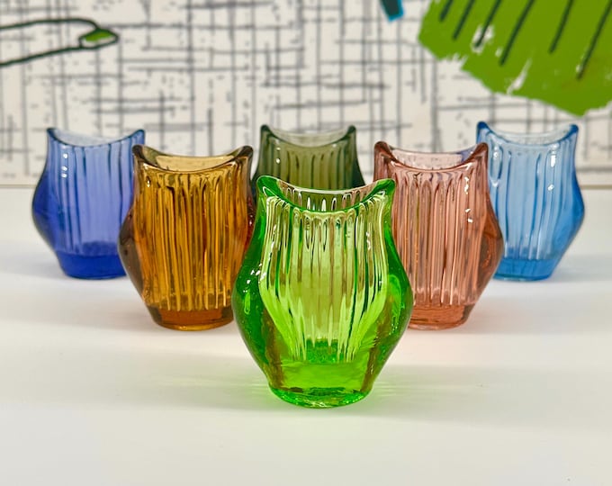 Zabkowice Harfa Harp Glass Vases designed by Eryka Trzewik-Drost, made in Poland