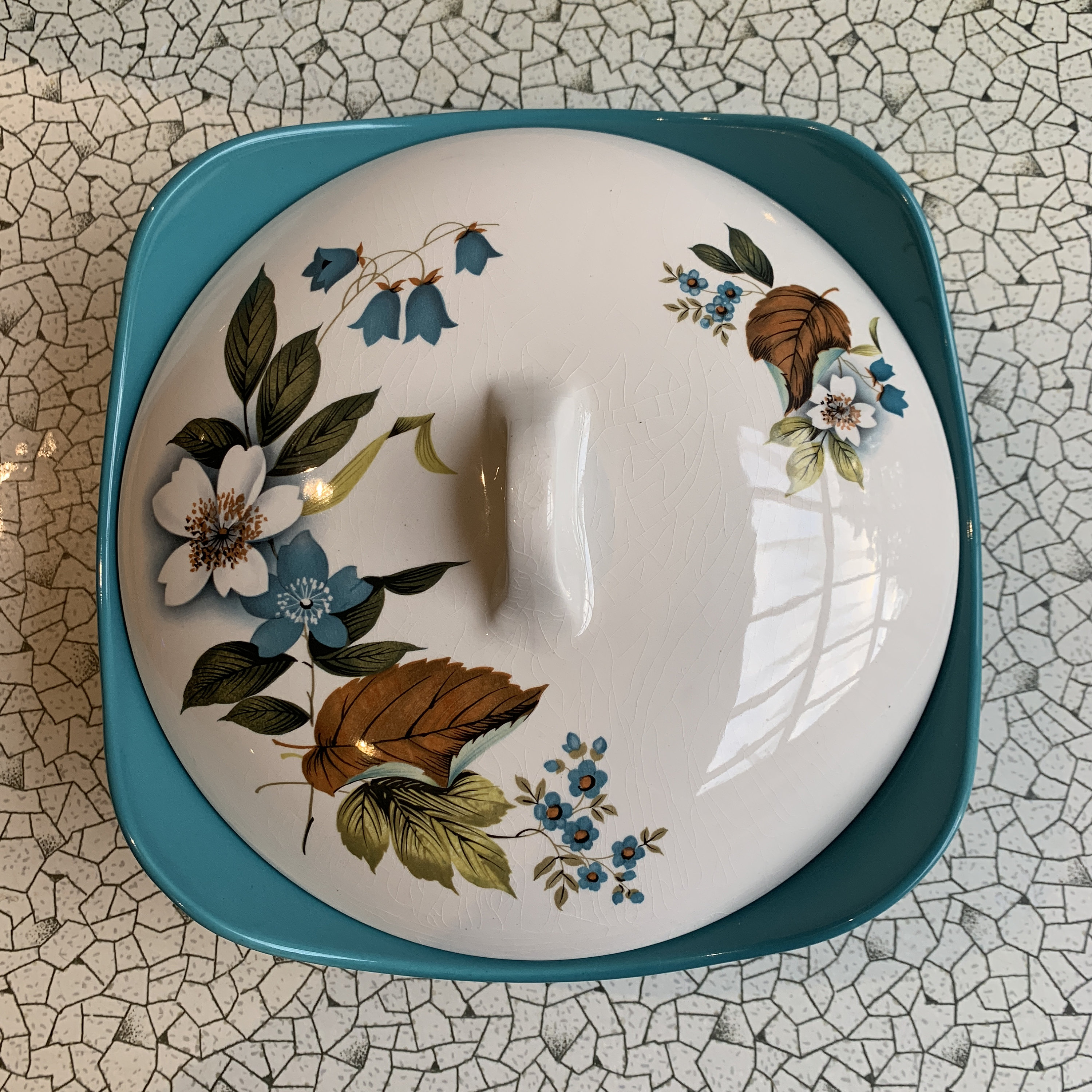 Midwinter Pottery Tureen in the Super-Rare 1960s 'Autumn' Pattern