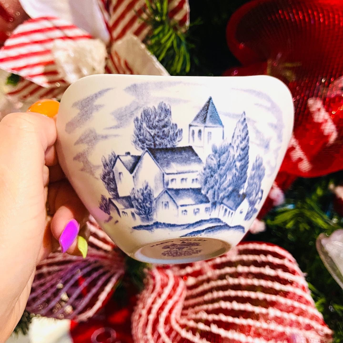 Midwinter Pottery Happy Valley Coffee Cups Saucers and Large Sugar Bowl