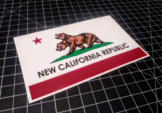 Ncr Flag Decal Vinyl Sticker New California Republic Fallout 2 Etsy Ireland