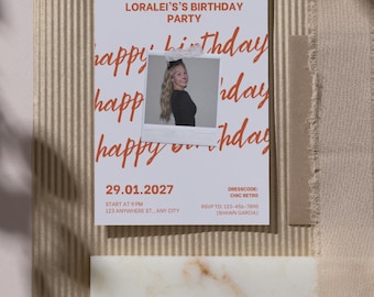 Canva Template Birthday Invitation