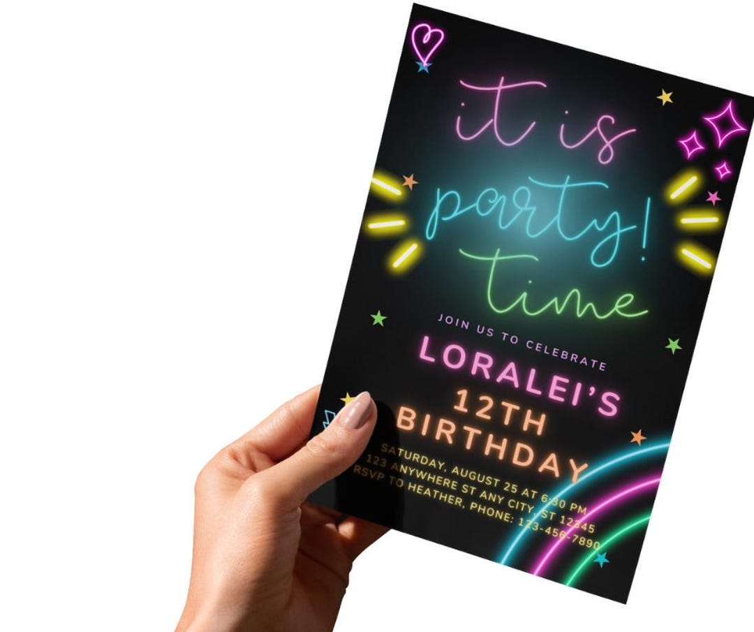 Custom Birthday Invitation Template - Etsy
