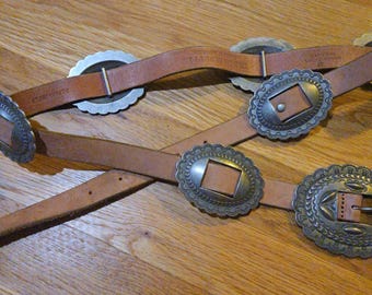 Vintage POLO RALPH LAUREN Concho Belt. 3 display picture 2