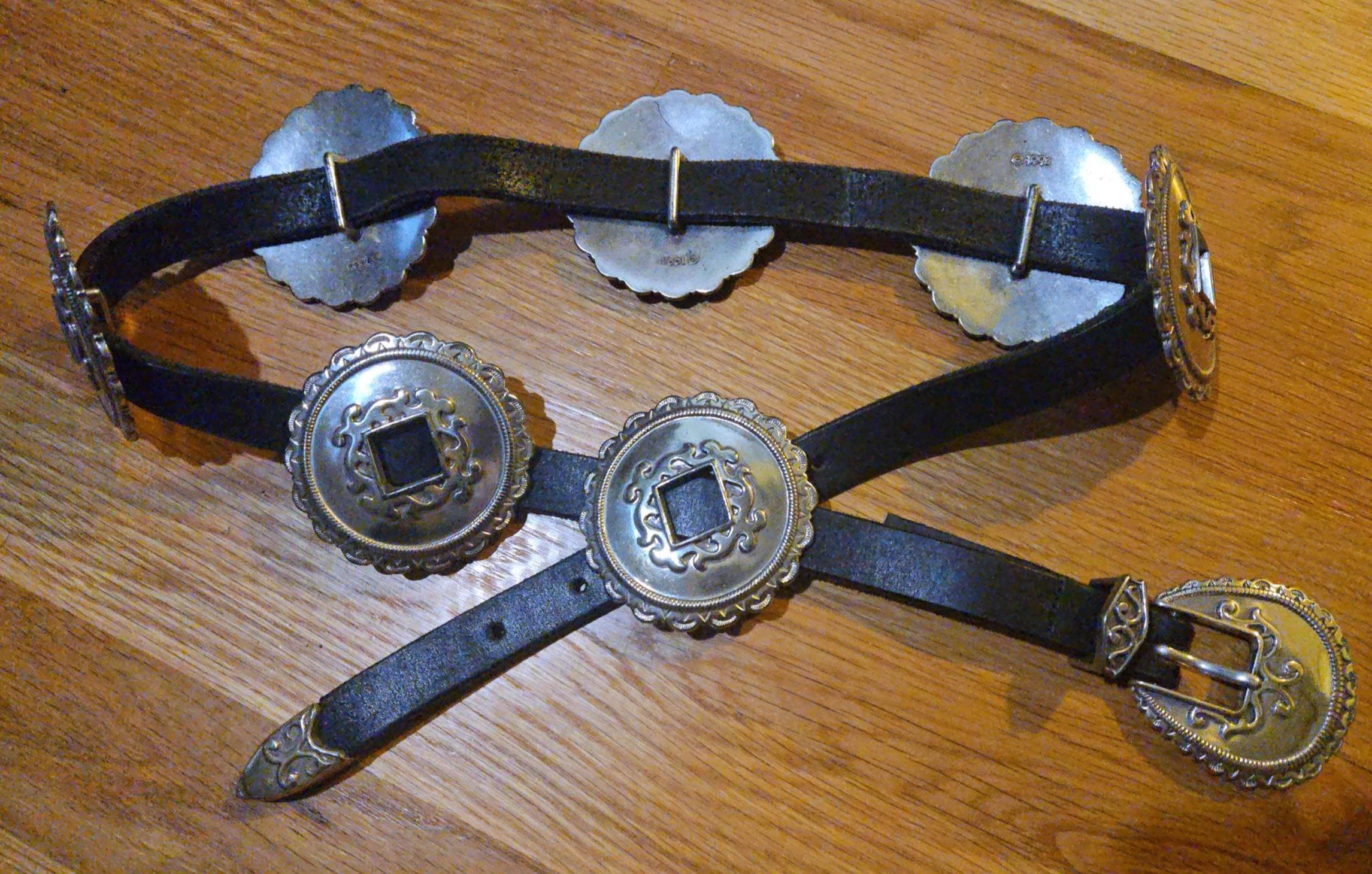 Sterling vintage concho belt - Etsy 日本