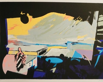 John Hultberg Wide Window 1 Serigraph ART