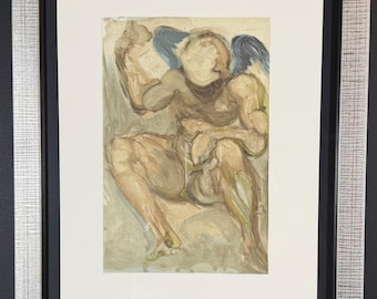 Salvador Dalí, La Divina Comedia, Purgatorio, Canto 15, Descomposición, Enmarcado