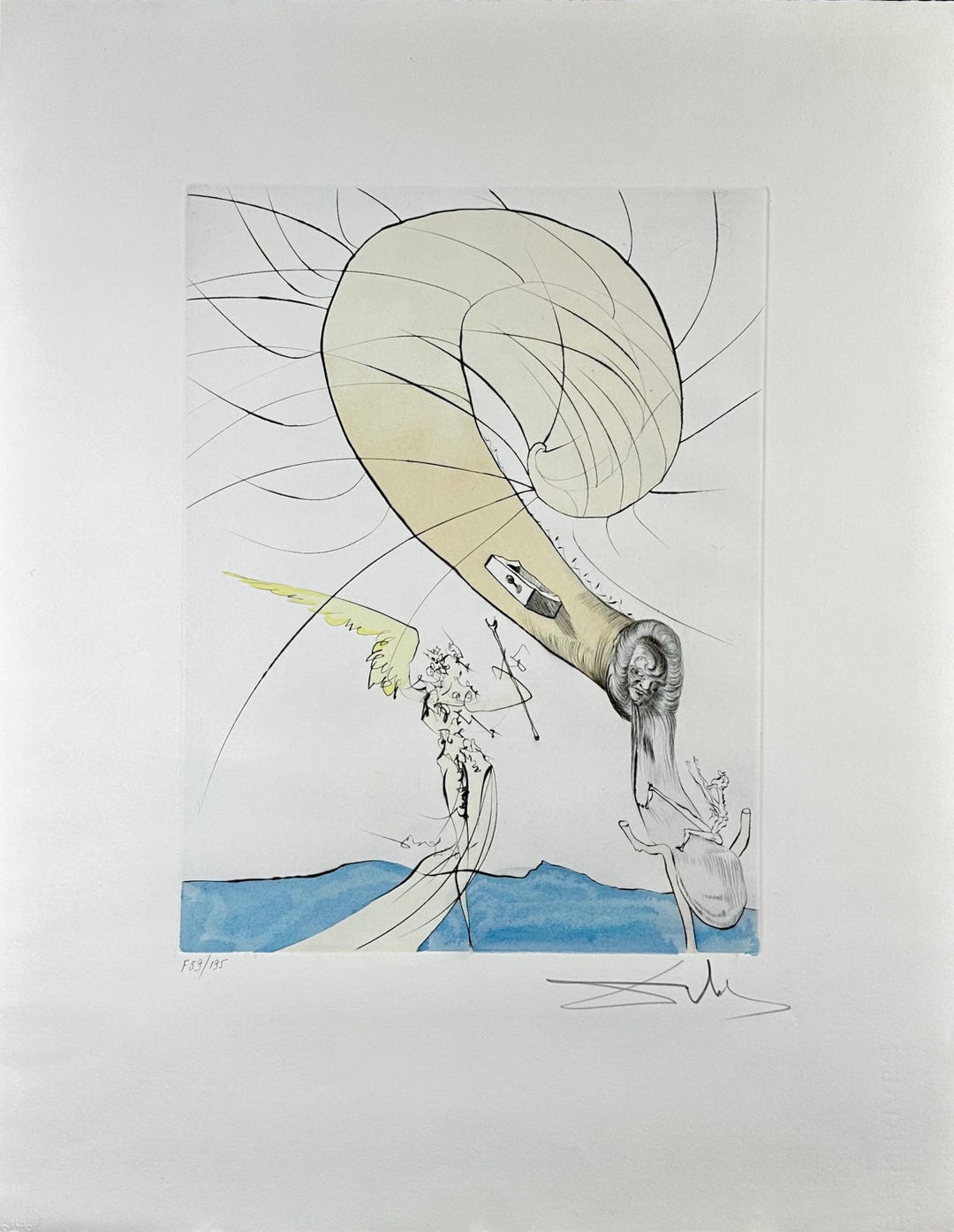 Dali After 50 Years of Surrealism Freud With Snail Head - Etsy