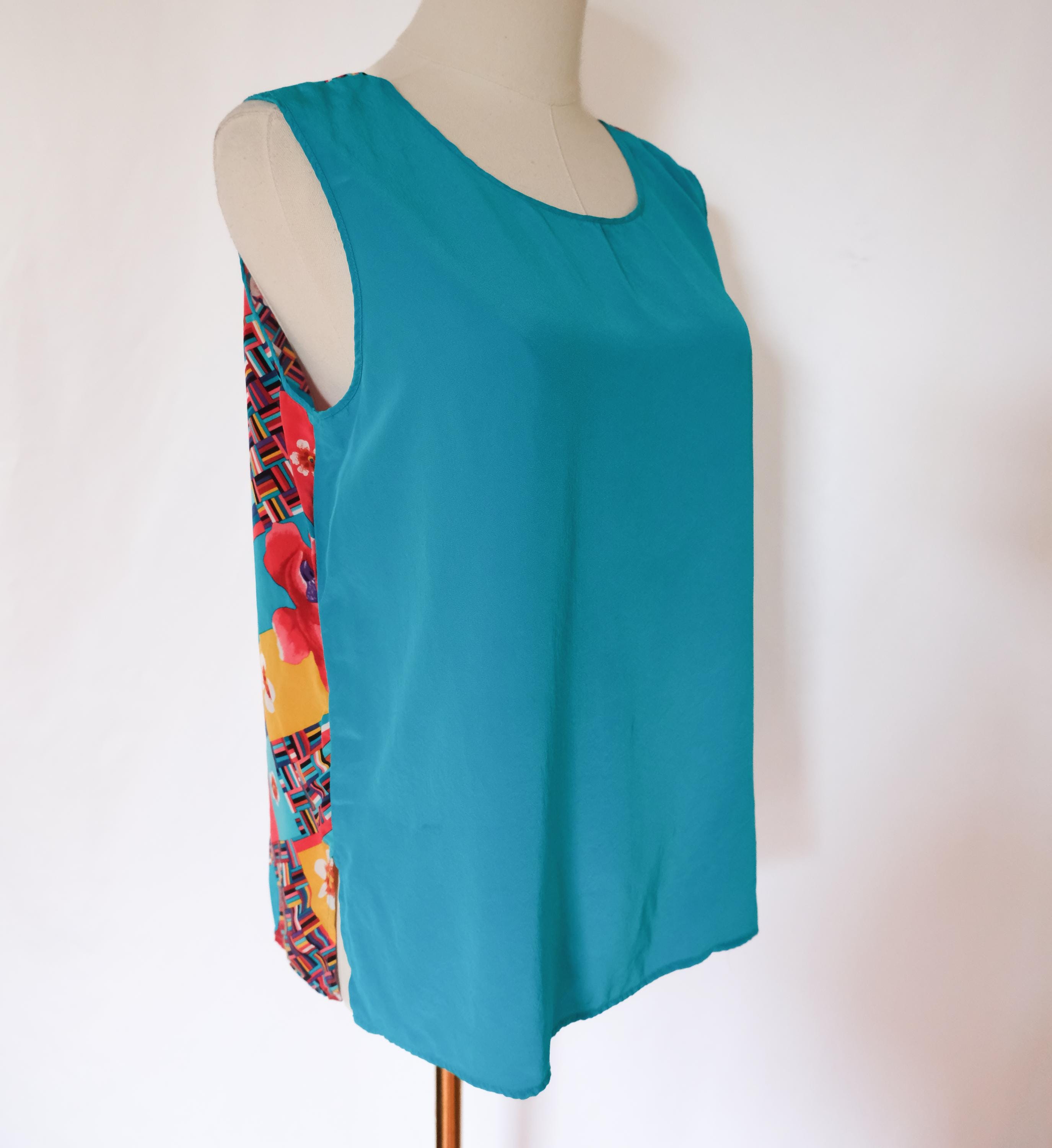 Draped Silk Tank