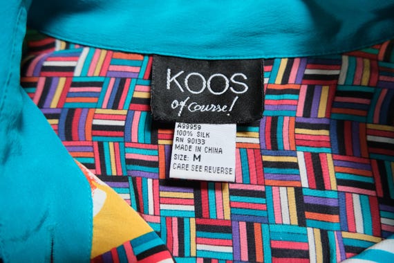 Vintage 80s Avant Garde Oversized Billowy Silk Gr… - image 8