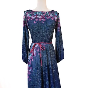 Navy Purple Dress - Etsy