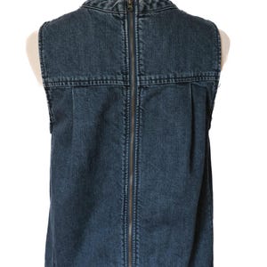 Vintage y2k Dark Wash Denim Swing Tank Anthropologie Size 6 image 4