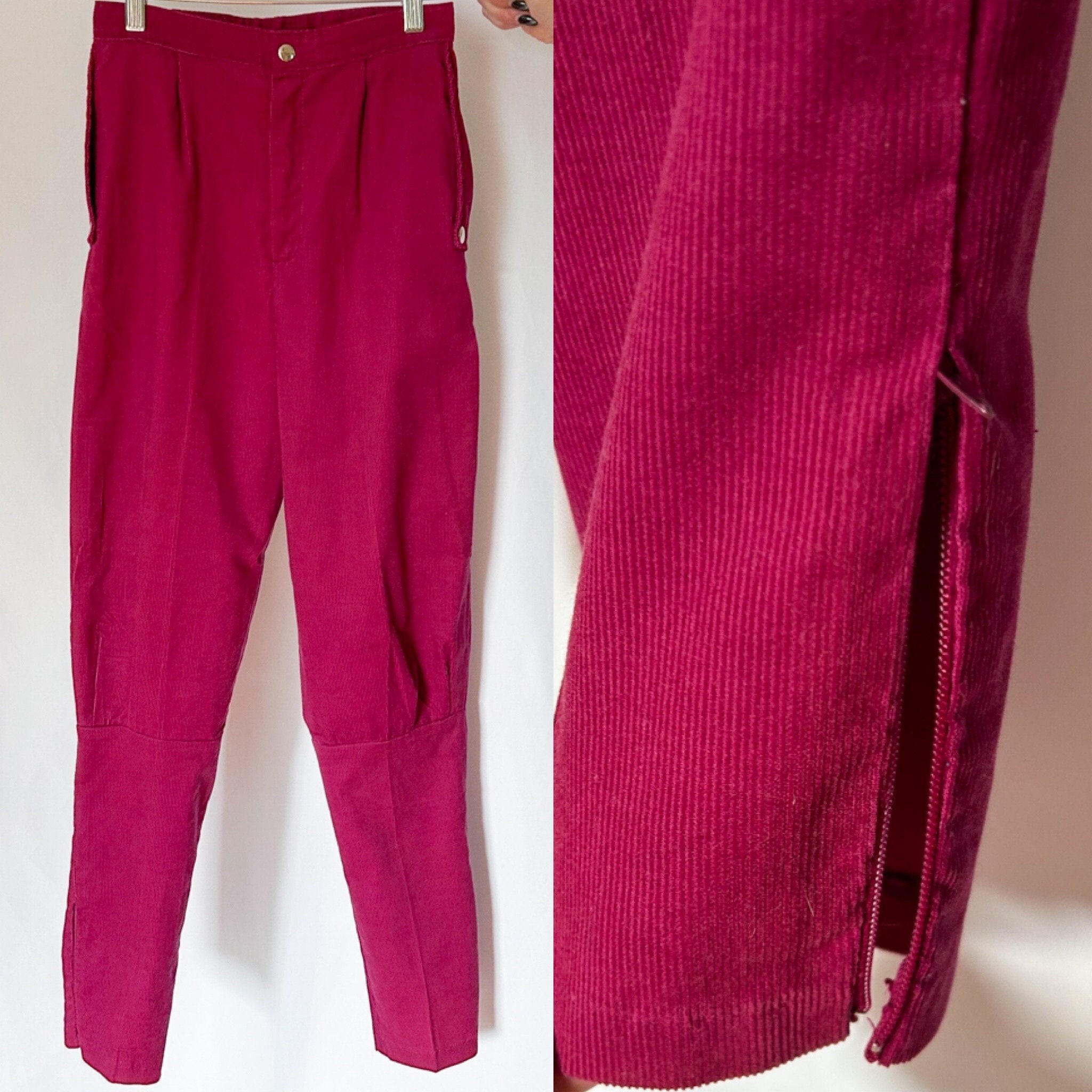 パンツ 40s Vintage Pink Cords Pants Buckle Back パンツ 40s Vintage Pink Cords Pants Buckle Back 40s Vintage Pink