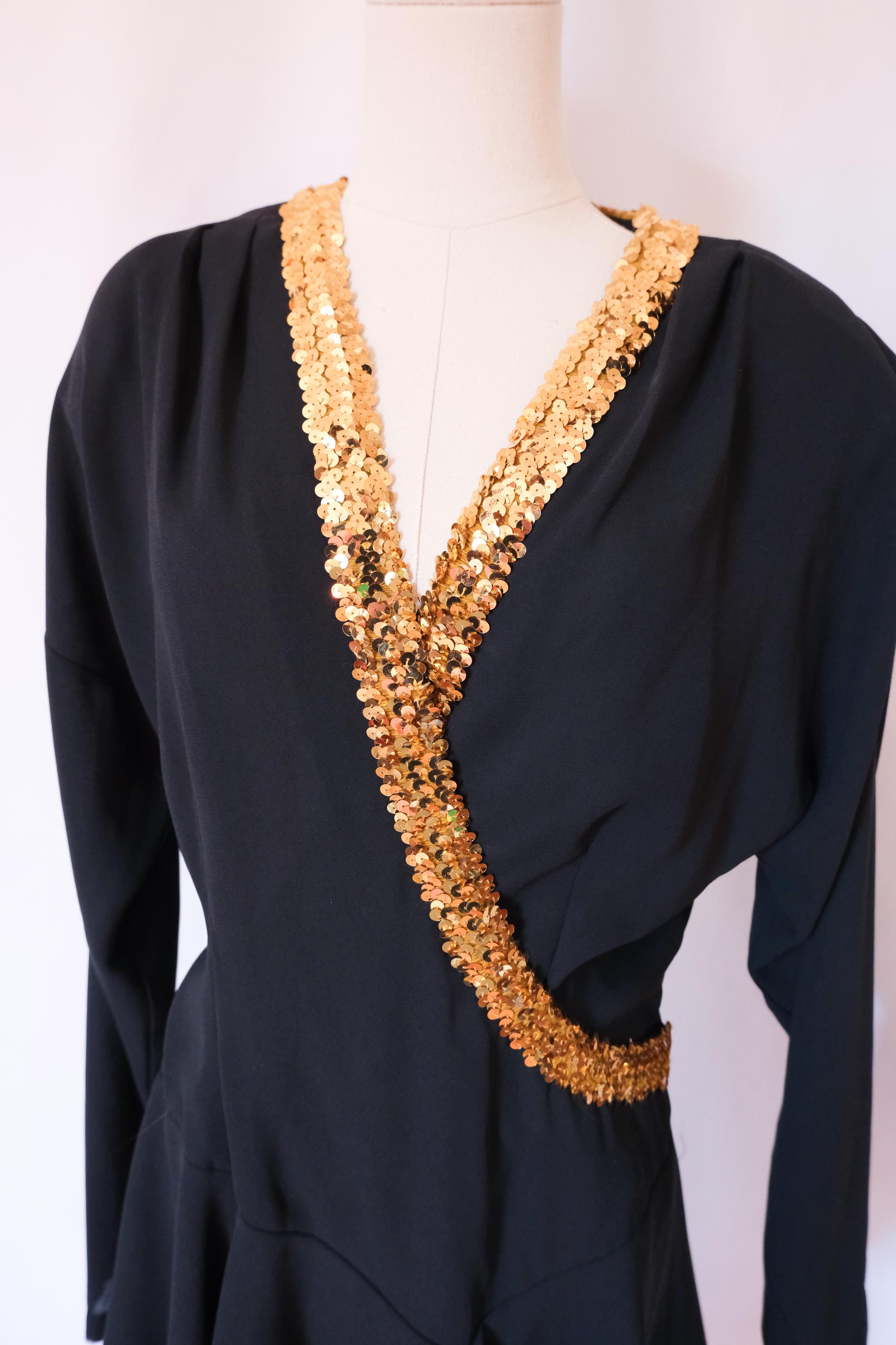 Black Gold Figure Skating Dress - Etsy