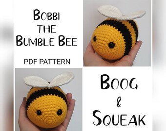 Bumble Bee Amigurumi PDF Pattern, Crochet Bee Pattern, Bee Pattern, Bumble Bee Toy, Amigurumi Patterns for Baby, Crochet Patterns for Babies