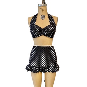 Ruffled Swim Skirt: Custom Vintage Style Cover-Up
